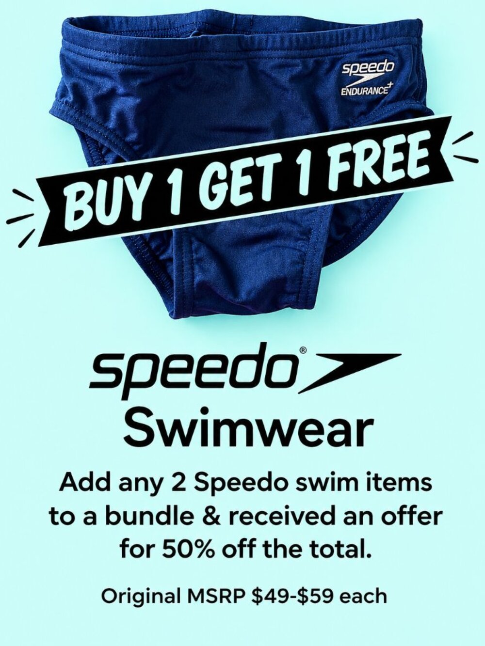 Speedo Youth Boys Swimwear ML 26 Solid Endurance+Brief  Navy Competitive New